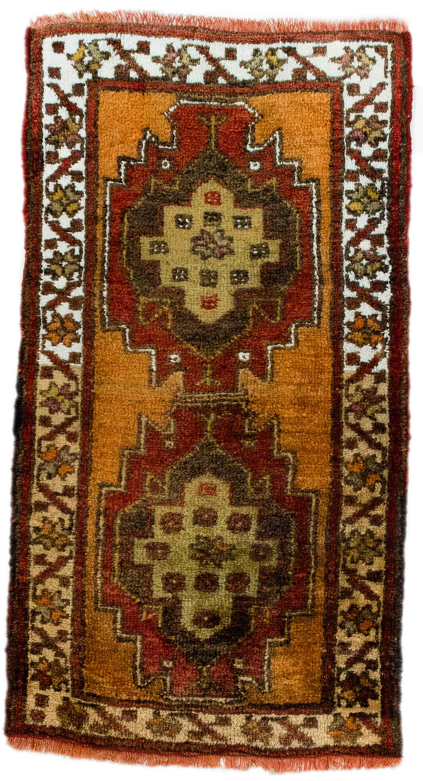 Carmen Medallion Vintage Carpet – Wool and Cotton Rug