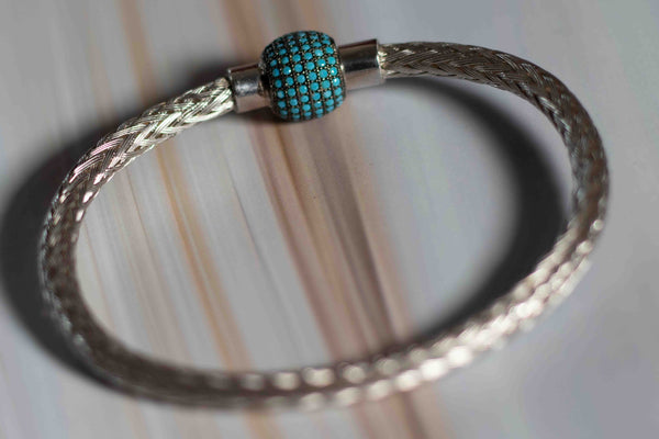 Damla Gold Plated Sterling Silver Turquoise Bracelet