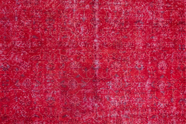 Cranberry Vintage Red Area Rug – Short Pile Carpet