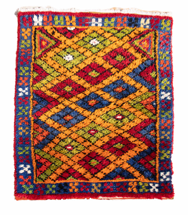 Corinne Wool Area Rug – Colorful Carpet with Motif