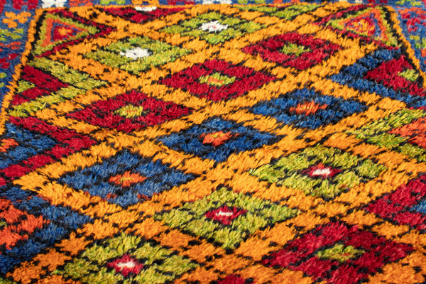 Corinne Wool Area Rug – Colorful Carpet with Motif