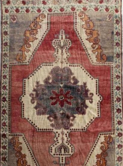 Alec Vintage Wool Area Rug – Handmade Turkish Carpet