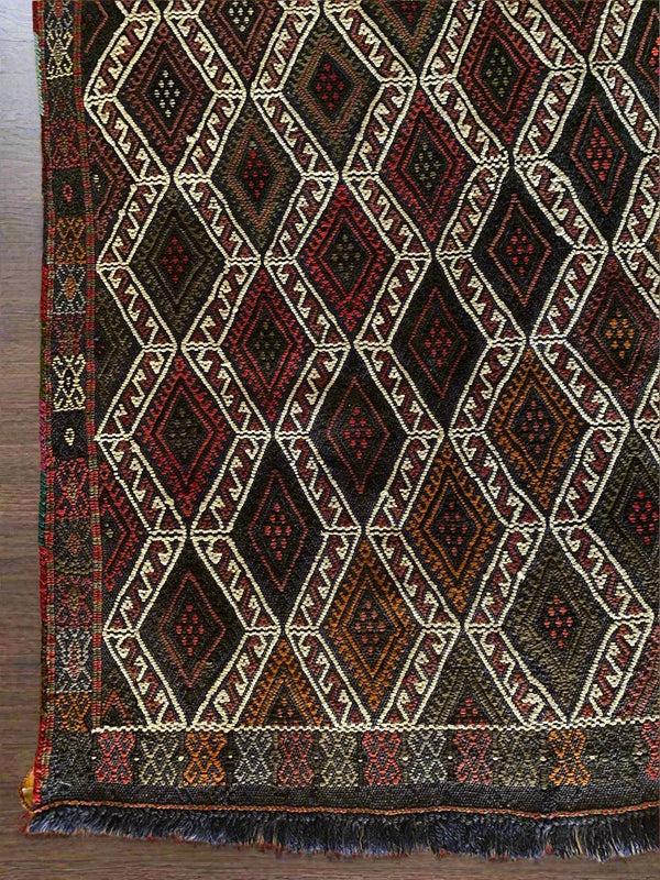 Noori Rug Karabag Socorro Rug - Brown/Blue 4'2 x 6'0